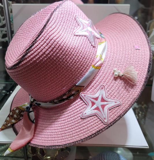 PINK STAR HAT