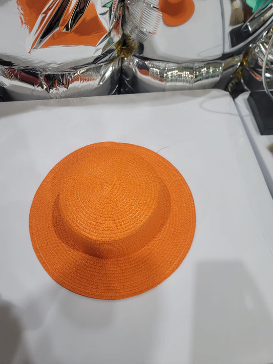ORANGE STRAW HAT