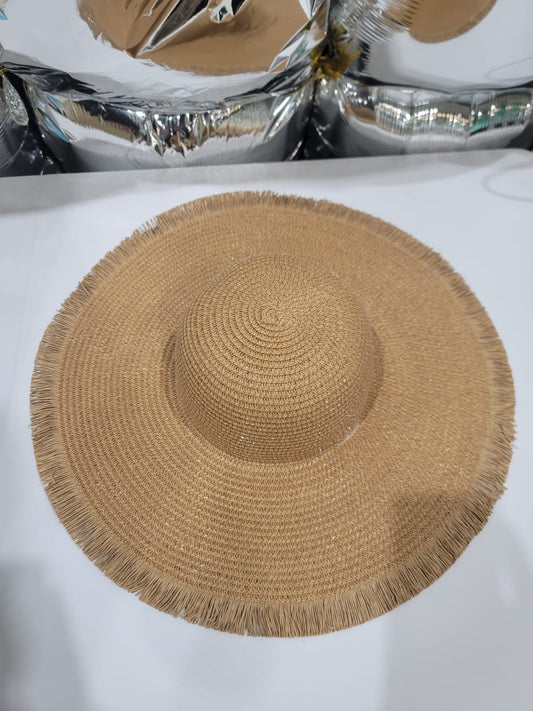 BASIC BROWN FRINGE HAT