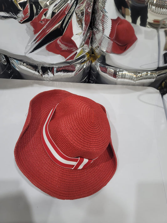 RED HAT WITH WHITE STRIP