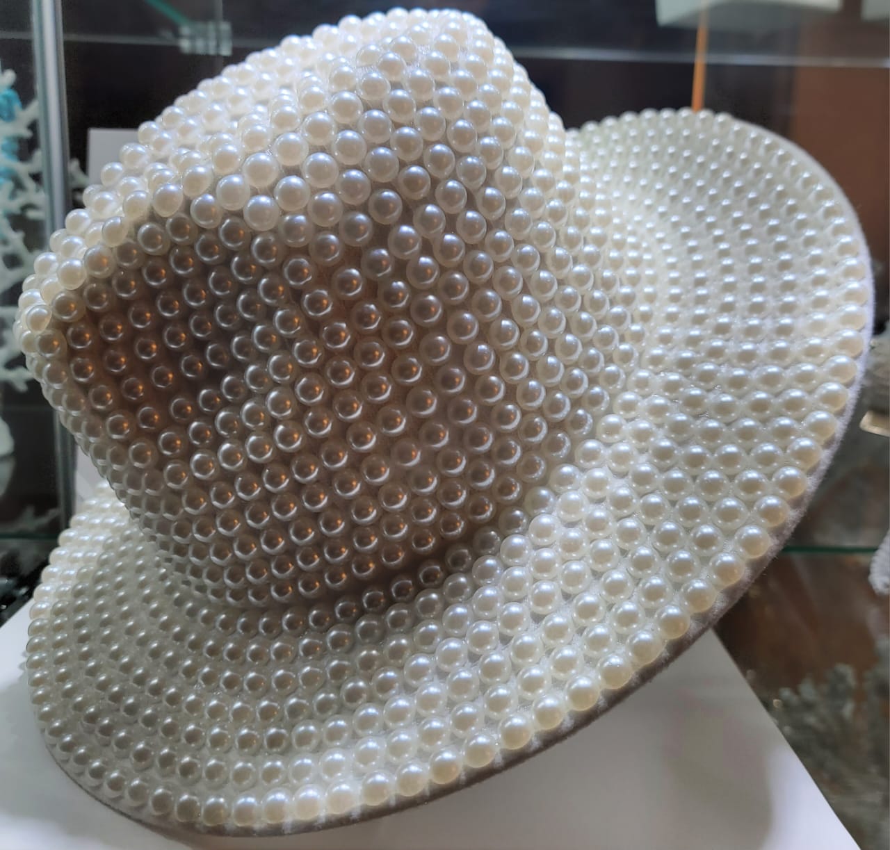 PEARL BEADED HAT