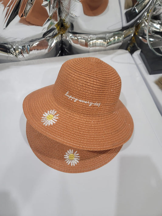 SUNFLOWER EMBROIDERED HAT