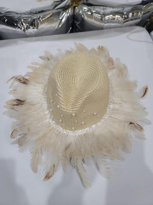 BEIGE FUR HAT