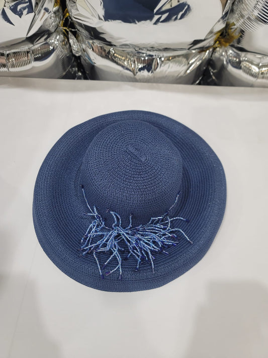 DARK BLUE TASSEL HAT