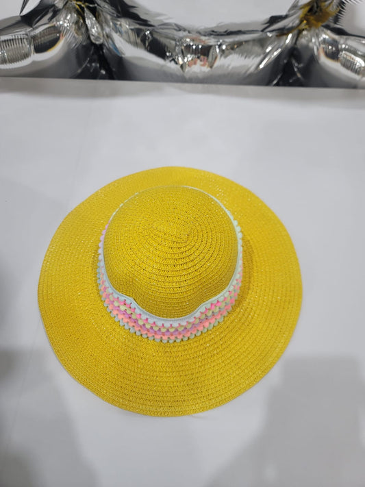 YELLOW LACED HAT