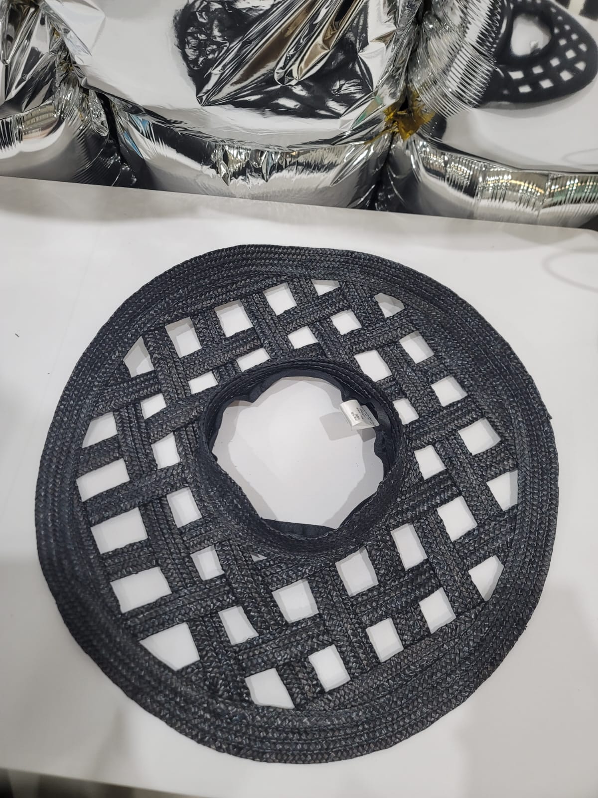 BLACK PERFORATED VISOR HAT
