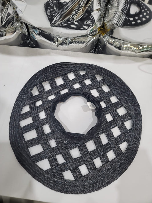 BLACK PERFORATED VISOR HAT